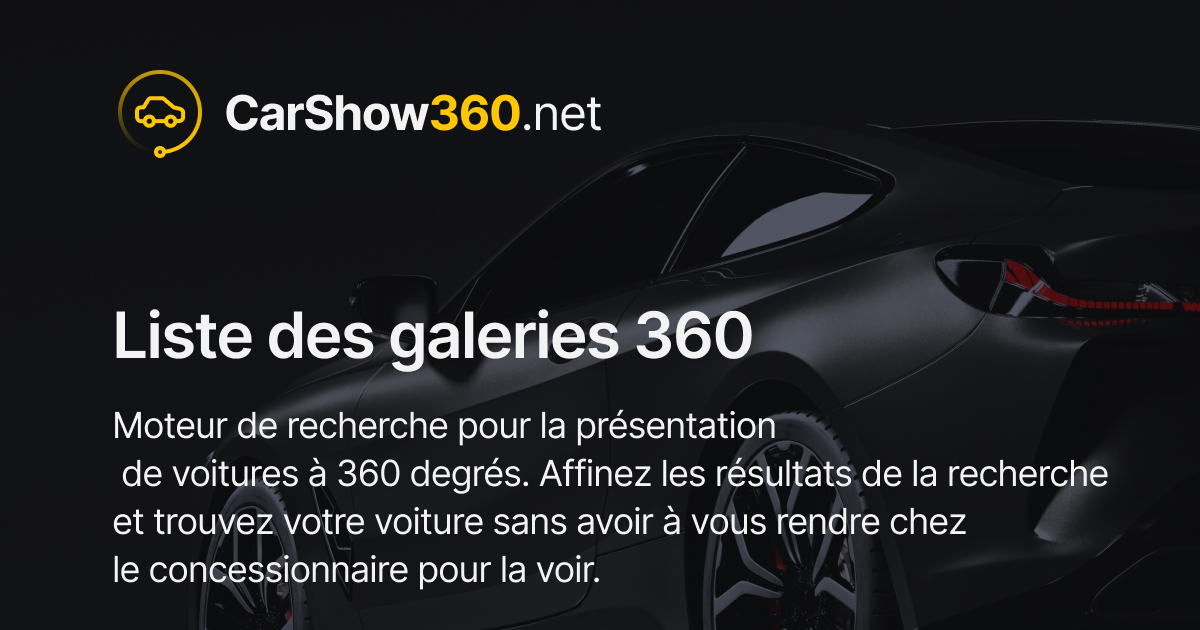 undefined undefined - Liste des galeries 360 | CarShow360